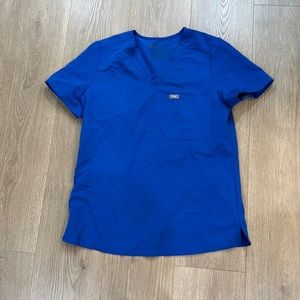 Figs royal blue Catarina scrub top